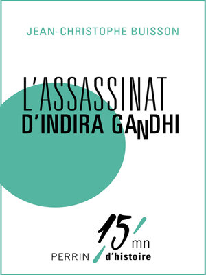 cover image of L'assassinat d'Indira Gandhi